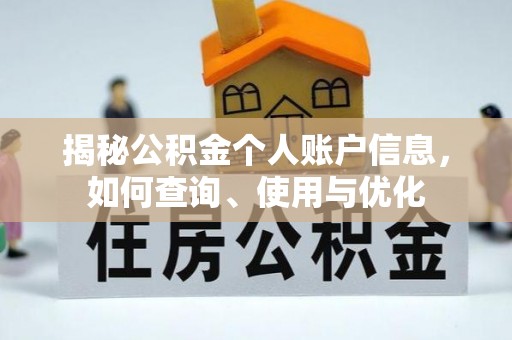 冷水江揭秘公积金个人账户信息，如何查询、使用与优化
