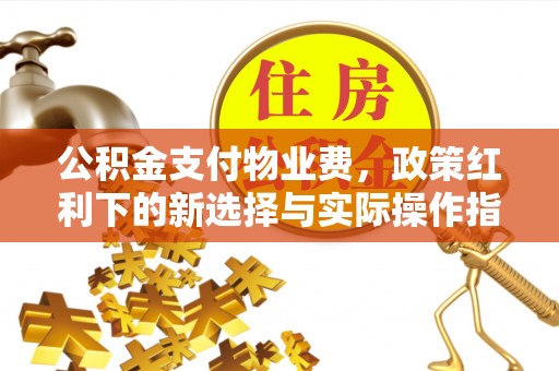 冷水江公积金支付物业费，政策红利下的新选择与实际操作指南