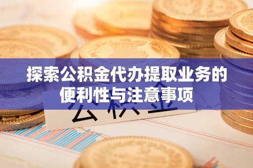 冷水江探索公积金代办提取业务的便利性与注意事项