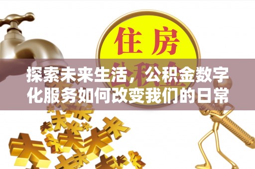 冷水江探索未来生活，公积金数字化服务如何改变我们的日常