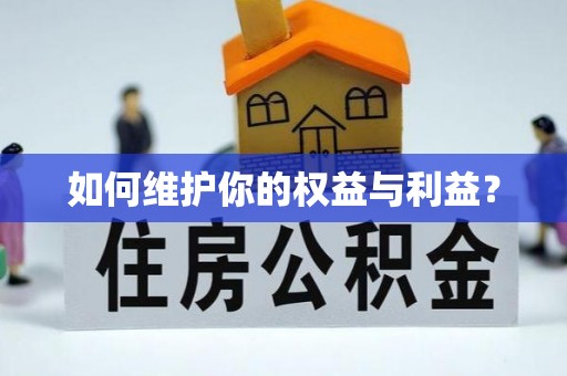 冷水江如何维护你的权益与利益？