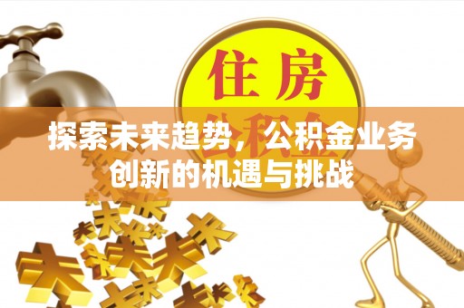 冷水江探索未来趋势，公积金业务创新的机遇与挑战