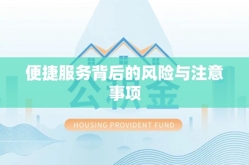 冷水江便捷服务背后的风险与注意事项